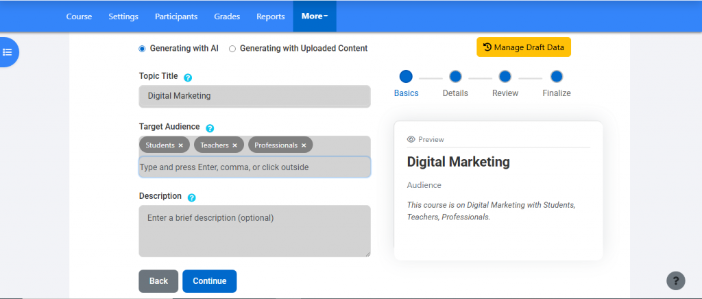 AI Tool for Content Creation